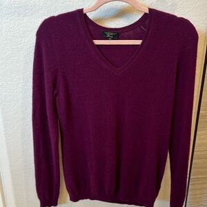 Burgundy Cashmere Sweater